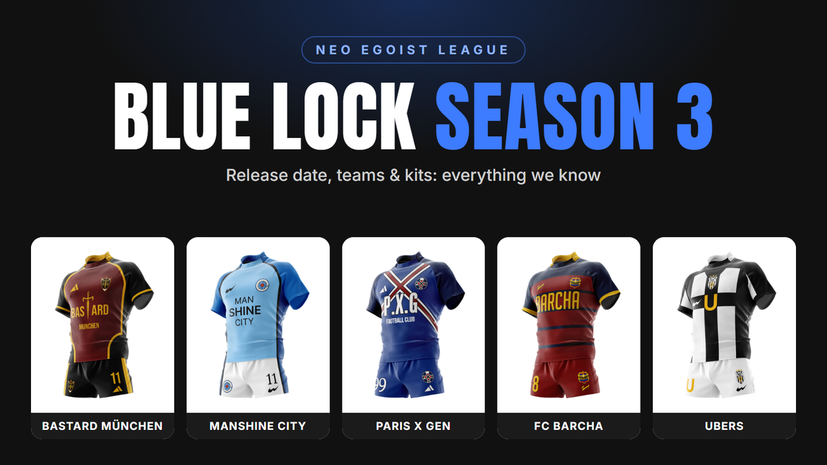 Blue Lock Season 3 Release Date & Neo Egoist League News – Anime Jersey