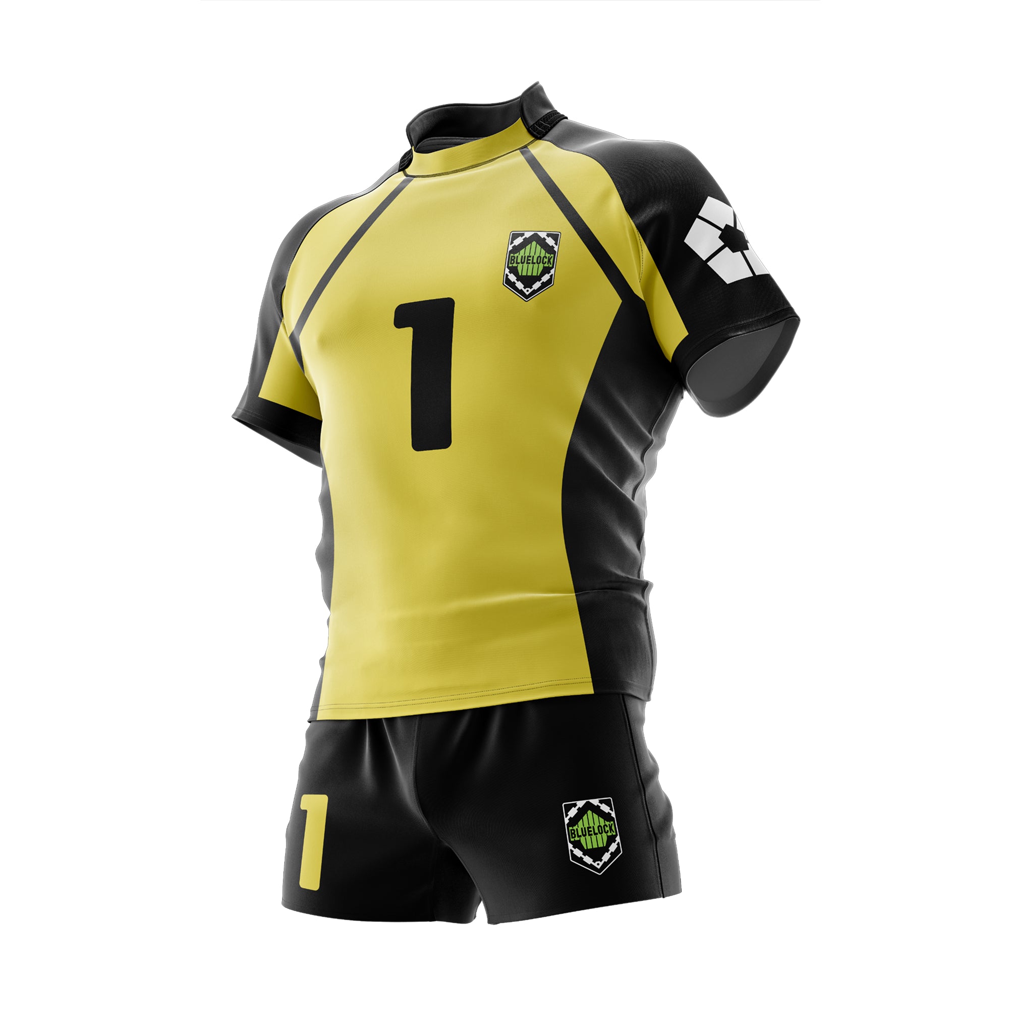 Blue Lock Eleven Gagamaru Gin goalkeeper jersey inspired by the iconic Blue Lock anime goalkeeper uniform.