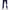 Blue Lock anime tracksuit pants, front view, navy blue