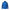 EGOIST Windbreaker front view: royal blue Blue Lock jacket with navy raglan sleeves, stand-up collar and Blue Lock crest on the chest